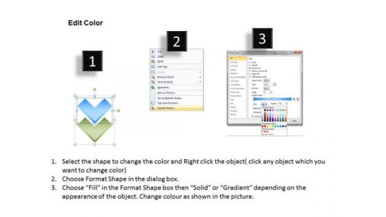 Five Vertical Arrow Process PowerPoint Presentation Template