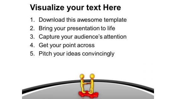 Fix Puzzle And Make A Relation PowerPoint Templates Ppt Backgrounds For Slides 0613