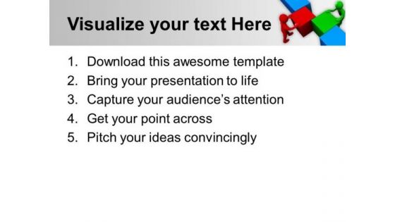 Fix The Cubes With Team Efforts PowerPoint Templates Ppt Backgrounds For Slides 0613