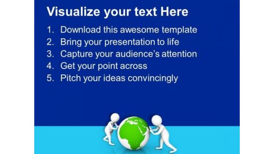Fix The Global Issues With Team Efforts PowerPoint Templates Ppt Backgrounds For Slides 0713
