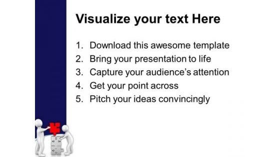 Fix The Problem With Joint Efforts PowerPoint Templates Ppt Backgrounds For Slides 0613