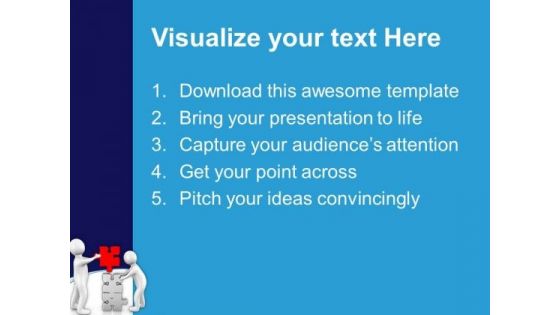 Fix The Problem With Joint Efforts PowerPoint Templates Ppt Backgrounds For Slides 0613