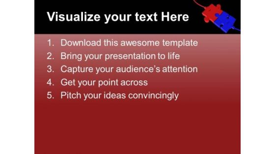Fix The Puzzle Of Business Problem PowerPoint Templates Ppt Backgrounds For Slides 0613