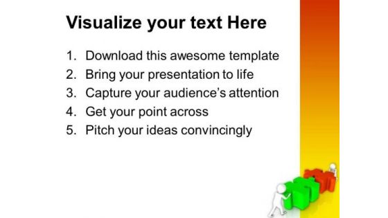 Fix The Puzzle Pieces With Team Efforts PowerPoint Templates Ppt Backgrounds For Slides 0713