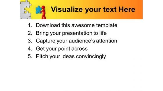 Fix The Puzzle With Right Part PowerPoint Templates Ppt Backgrounds For Slides 0613