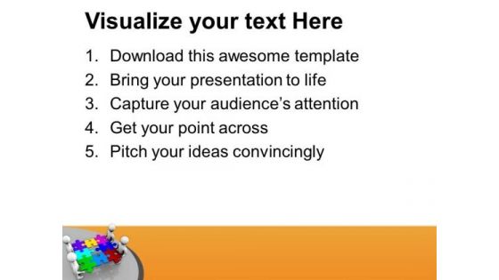 Fix The Puzzle With Team PowerPoint Templates Ppt Backgrounds For Slides 0613