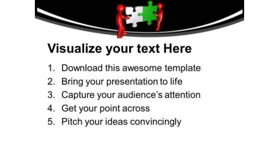 Fix The Solution With Combined Efforts PowerPoint Templates Ppt Backgrounds For Slides 0713