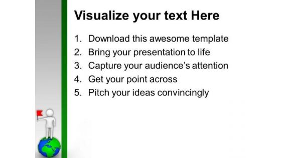 Fix Your Business Flag All Over The World PowerPoint Templates Ppt Backgrounds For Slides 0713