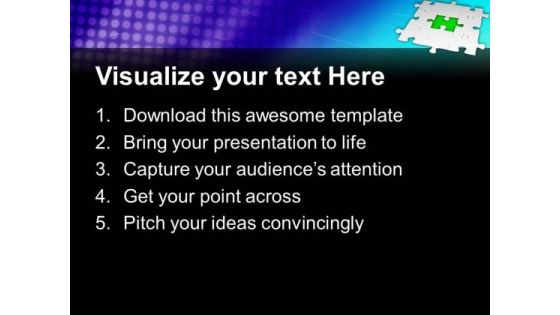 Fixed Puzzle Found Solution PowerPoint Templates Ppt Backgrounds For Slides 0813