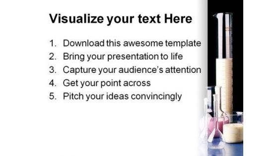 Flasks01 Science PowerPoint Template 0610