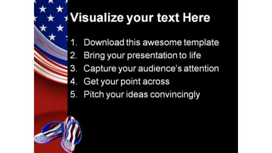 Flip Flop Americana PowerPoint Templates And PowerPoint Backgrounds 0111