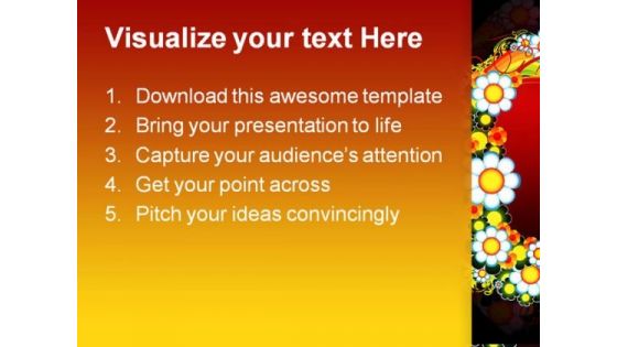 Floral Abstract Background PowerPoint Templates And PowerPoint Backgrounds 0611
