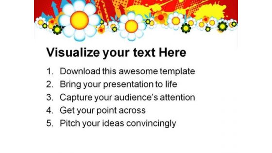 Floral Abstract Background PowerPoint Themes And PowerPoint Slides 0511