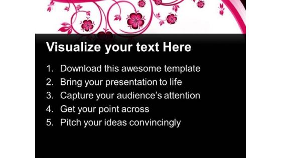 Floral Abstract Beauty PowerPoint Templates And PowerPoint Themes 0512
