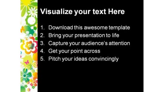 Floral Background Design PowerPoint Themes And PowerPoint Slides 0411