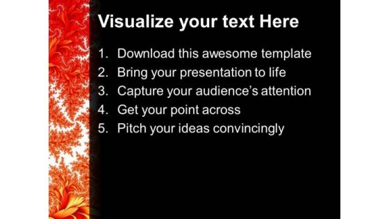Floral Background For Bright Color Theme PowerPoint Templates Ppt Backgrounds For Slides 0513