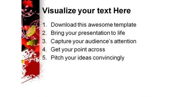 Floral Background PowerPoint Templates And PowerPoint Backgrounds 0711