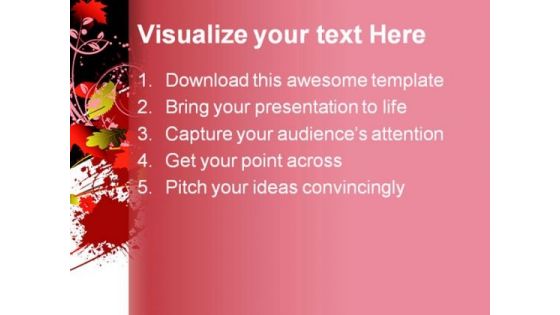 Floral Background PowerPoint Templates And PowerPoint Backgrounds 0711