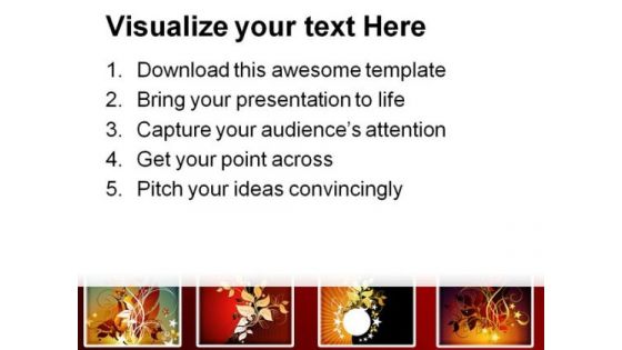 Floral Frame Design PowerPoint Themes And PowerPoint Slides 0411