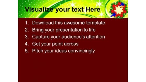 Floral Wreath Events Holidays PowerPoint Templates Ppt Backgrounds For Slides 1212