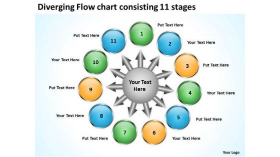 Flow Chart Consisting 11 Stages Ppt Relative Circular Arrow Diagram PowerPoint Templates