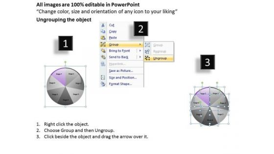 Flow Diagram Representing 7 Steps Business Plan Template PowerPoint Slides
