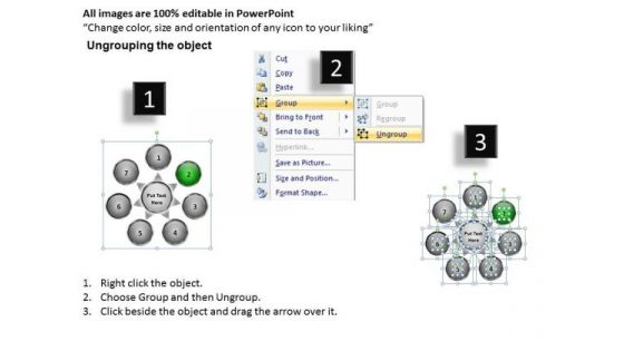 Flow Diverging Arrow Process Diagram Ppt Circular PowerPoint Templates