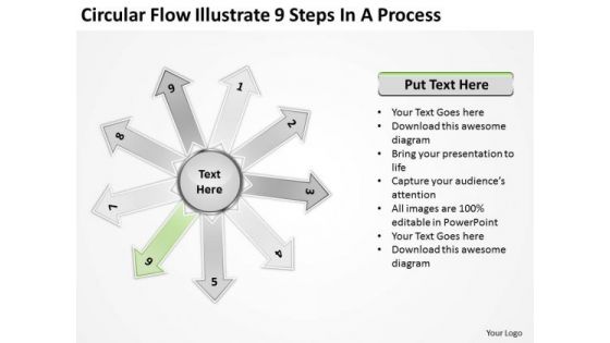 Flow Illustrate 9 Steps In Process Circular Layout Network PowerPoint Slides Flow Illustrate 9 Steps In Process Circular Layout Network PowerPoint Slides