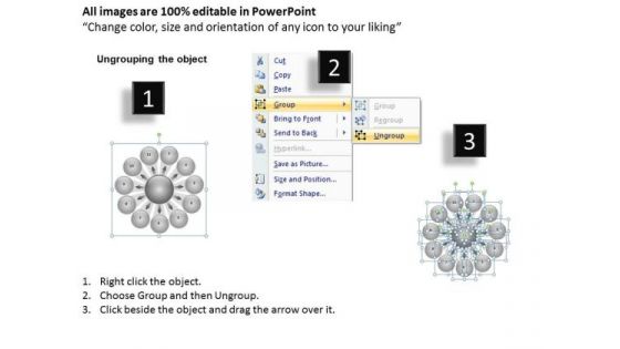 Flow Of Circular Boxes 11 Stages Ppt Relative Arrow Chart PowerPoint Templates