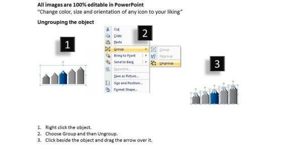 Flow Of The 5 Steps In A Parallel Work Chart Business Development Plans PowerPoint Templates