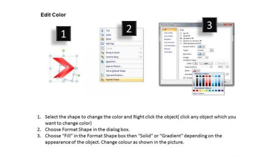 Flow PowerPoint Template Linear Ppt Arrows 11 States Diagram 12 Design