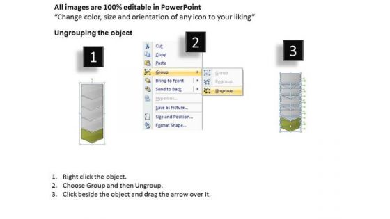 Flow PowerPoint Template Vertical Steps Working With Slide Numbers 5 1 Image