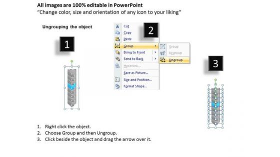 Flow Ppt Arrow 8 Power Point Stages Business Communication PowerPoint 5 Image