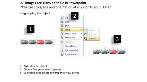 Flow Ppt Arrow Process 4 State Diagram Style 1 Communication Skills PowerPoint Image