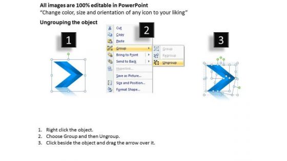 Flow Ppt Linear Arrows 12 States Diagram Project Management PowerPoint Graphic