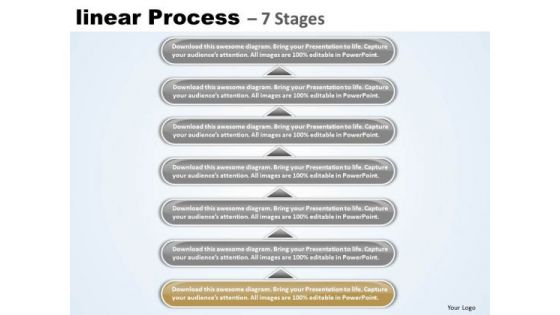 Flow Ppt Template Linear Process 7 Power Point Stage Business Management PowerPoint 2 Image