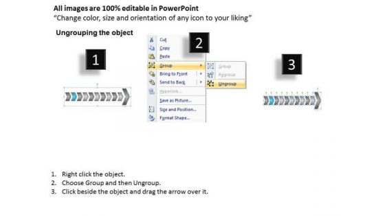 Flow Ppt Theme Homogenuous Description Of 10 Create PowerPoint Macro 3 Graphic