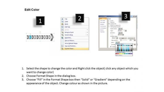 Flow Ppt Theme Homogenuous Description Of 10 Create PowerPoint Macro 3 Graphic