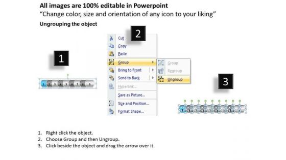 Flow Ppt Theme Linear Arrow 9 Power Point Stage Business Strategy PowerPoint 2 Image