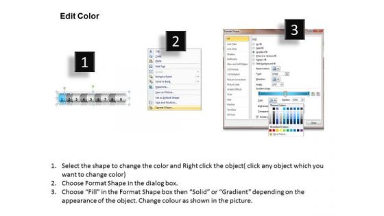 Flow Ppt Theme Linear Arrow 9 Power Point Stage Business Strategy PowerPoint 2 Image