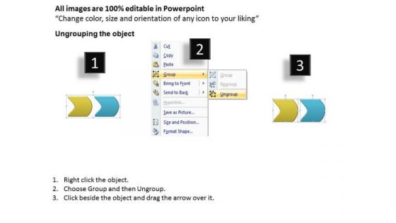 Flow Ppt Two Steps Linear Process Communication Skills PowerPoint 1 Graphic