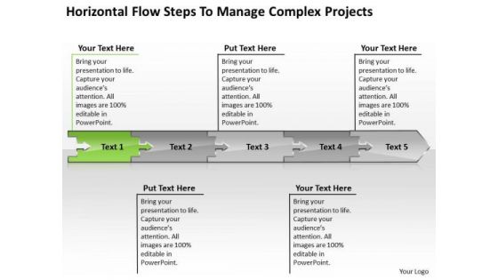 Flow Steps To Manage Complex Projects Electrical Schematic PowerPoint Free Slides