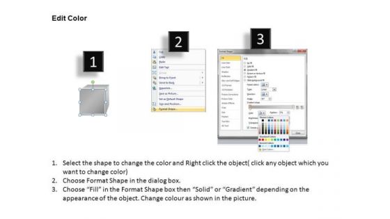 Flowchart PowerPoint Slide With 3d Cubes Stages PowerPoint Diagram