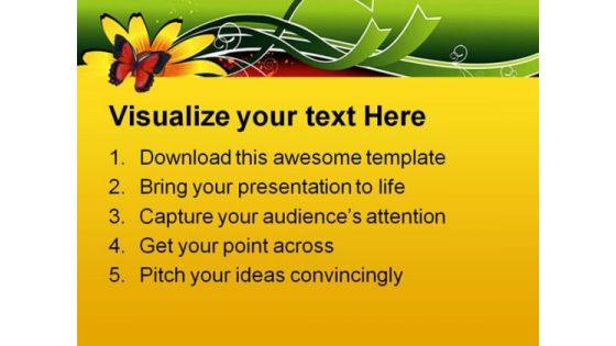 Flower Abstract Beauty PowerPoint Templates And PowerPoint Backgrounds 0511