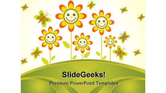 Flowers Frame Beauty PowerPoint Templates And PowerPoint Backgrounds 0511