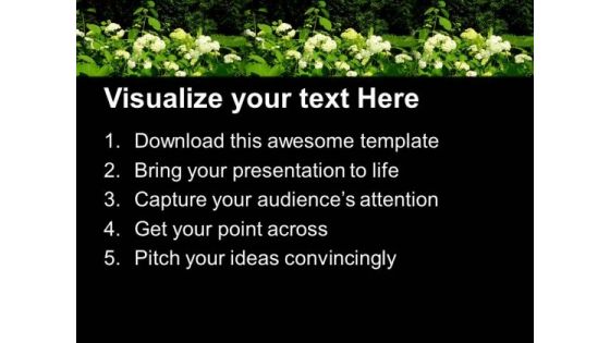Flowers In Garden Nature PowerPoint Templates Ppt Backgrounds For Slides 0513
