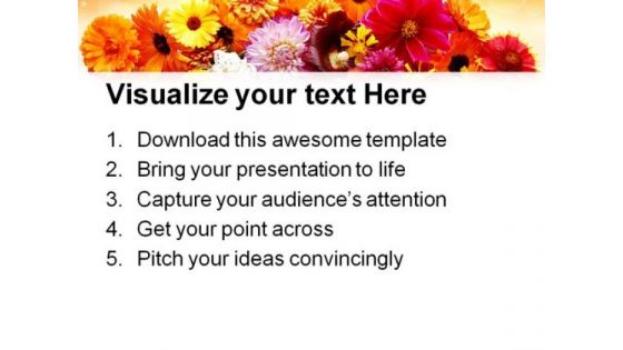 Flowers Reflection Nature PowerPoint Templates And PowerPoint Backgrounds 0311