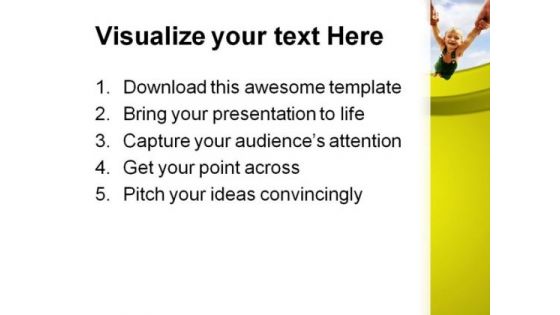 Flying Baby Nature PowerPoint Themes And PowerPoint Slides 0611