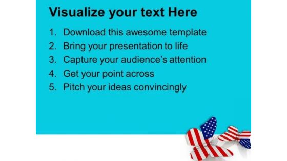 Flying Free American Butterflies PowerPoint Templates Ppt Backgrounds For Slides 0813