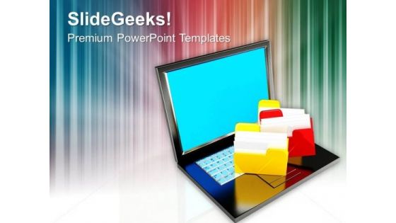 Folder Structure With Laptop Business PowerPoint Templates Ppt Backgrounds For Slides 1212 Folder Structure With Laptop Business PowerPoint Templates Ppt Backgrounds For Slides 1212